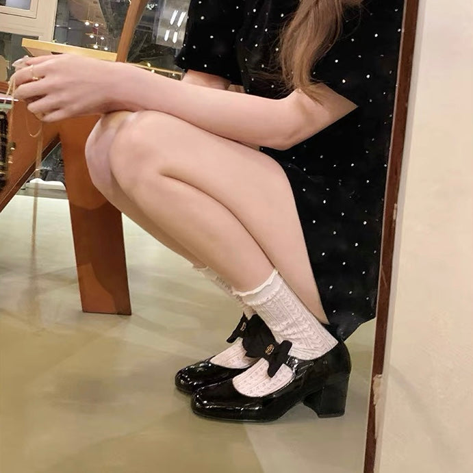 BIGリボンエナメルパンプス　Mc 827