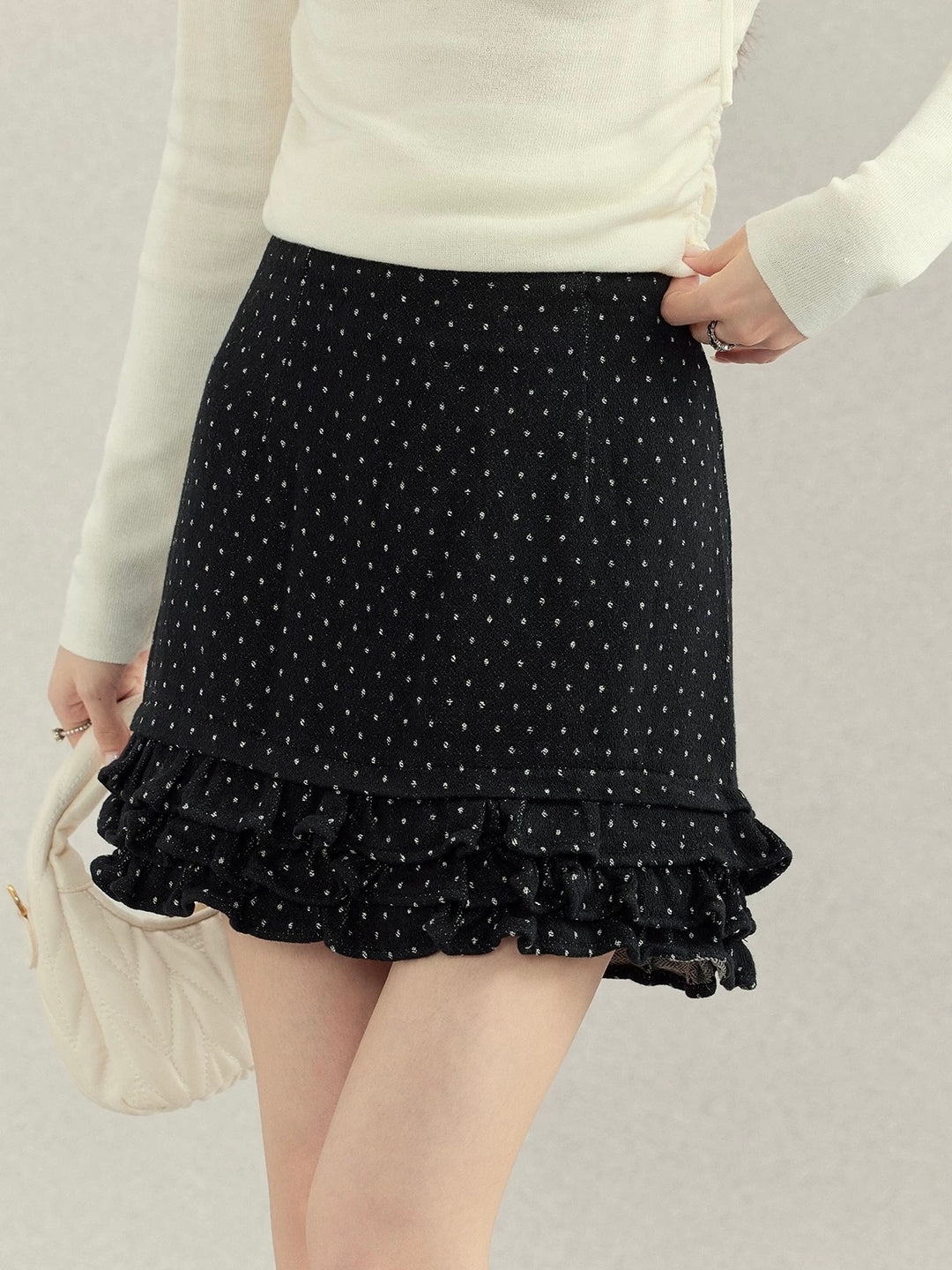 ドットフリル台形スカート Mc 550