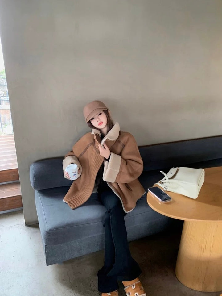 ボアカラールーズジャケット Mc 566