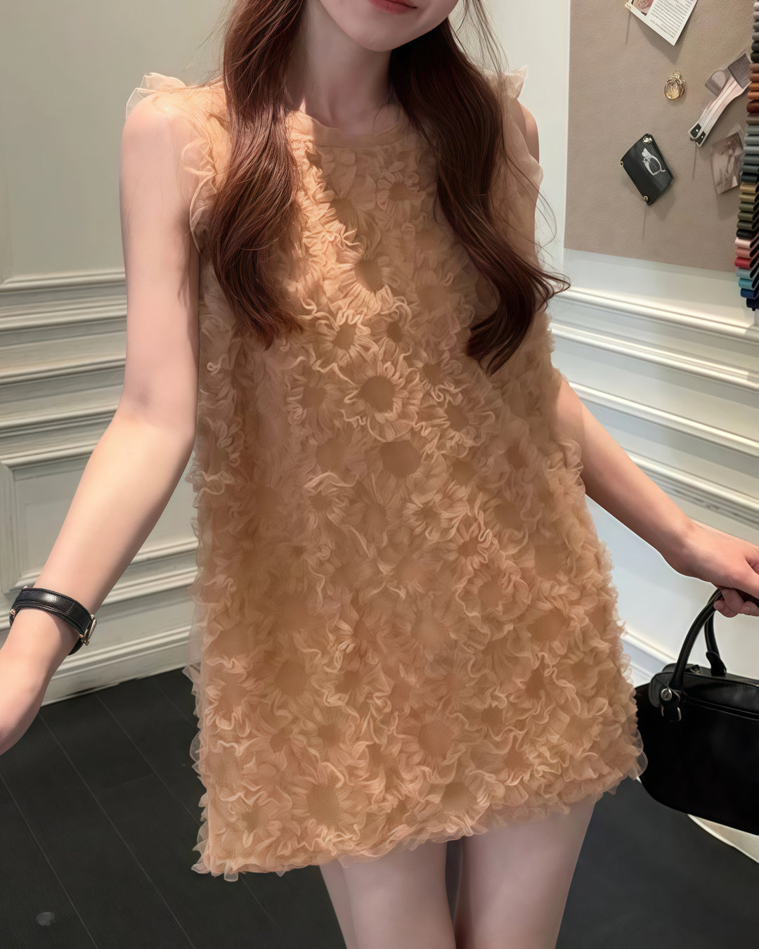 3Dフラワーチュールミニワンピース Mc 501