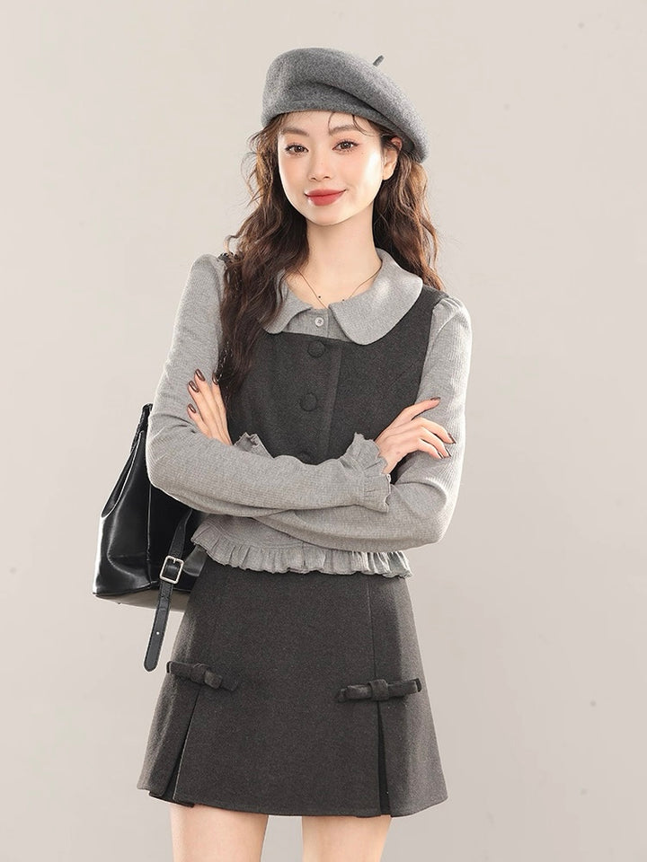 ウールカラーベストセットアップ　Mc 558