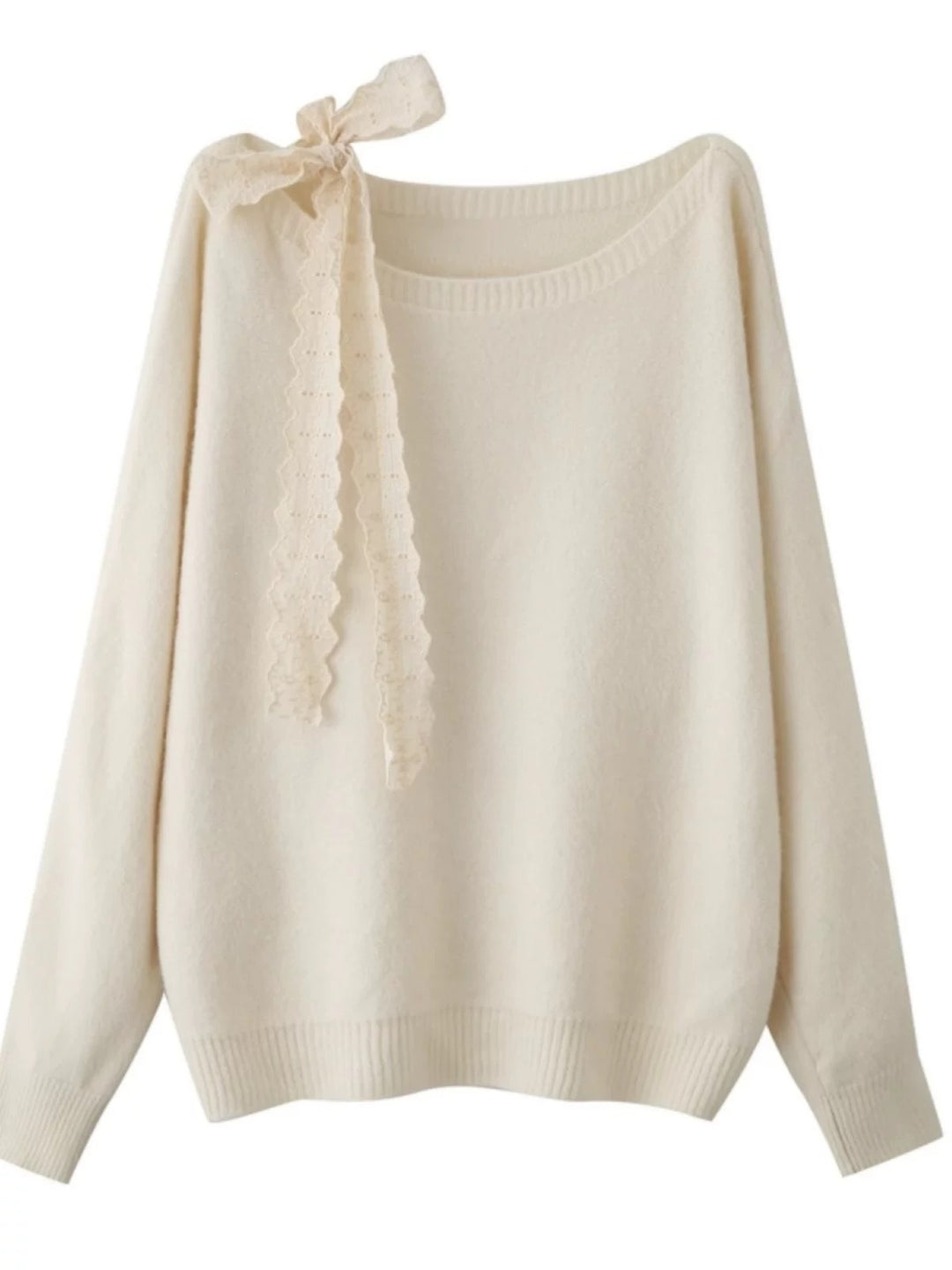 レースリボンショルダーニット Mc 569