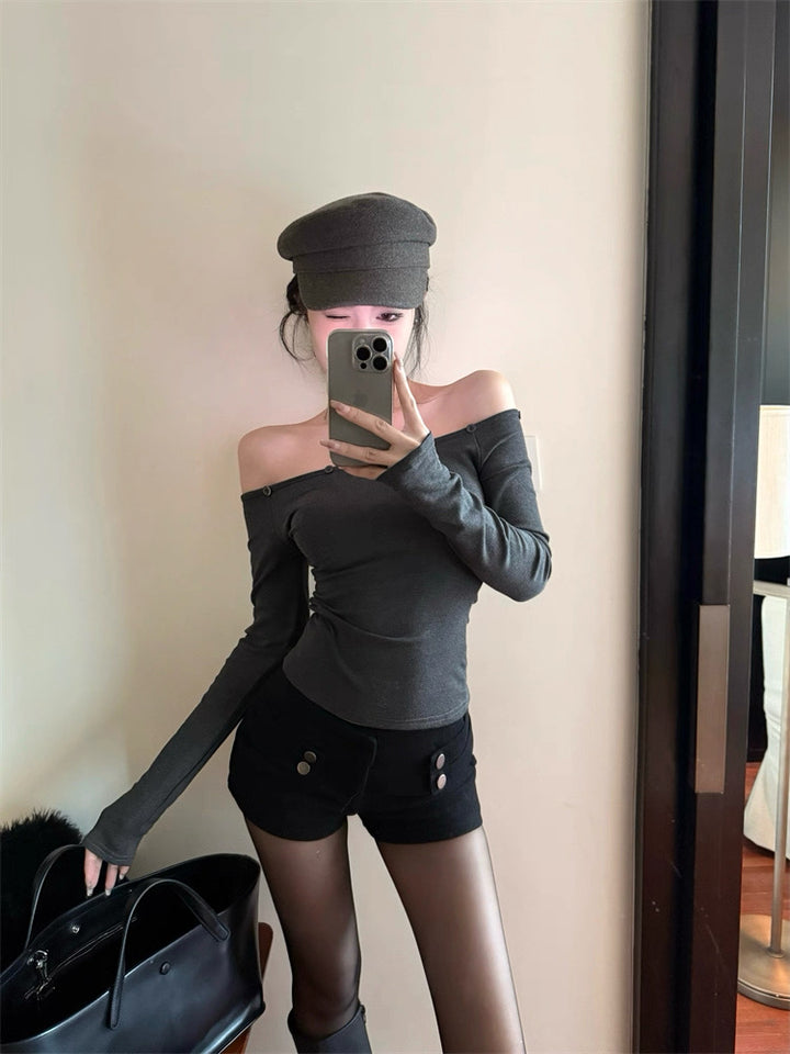 2wayフェイクファーオフショルトップス Mc 554