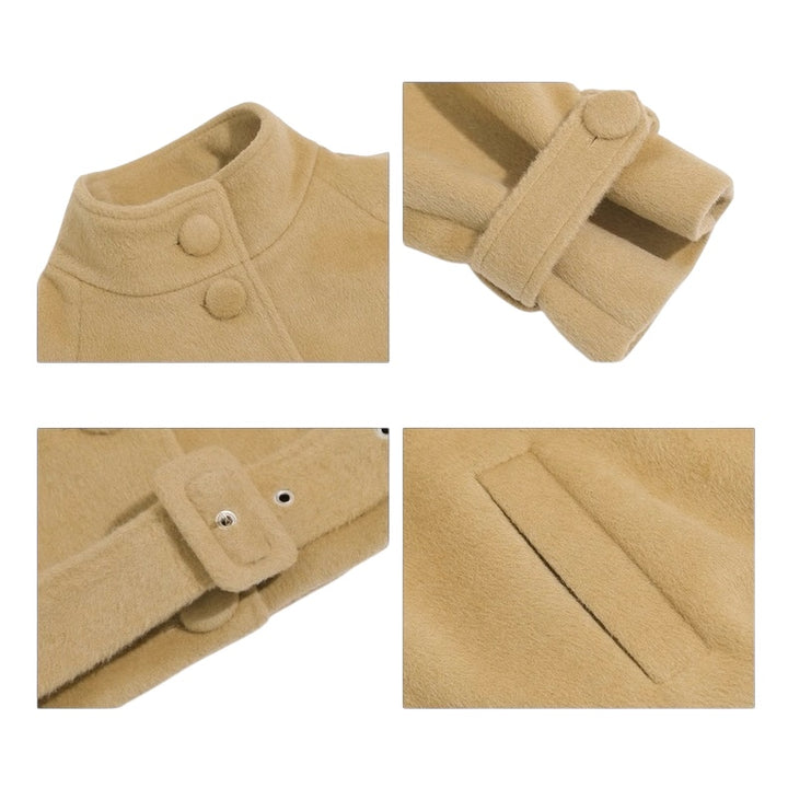 ハイネックベルトウールジャケット Mc 602