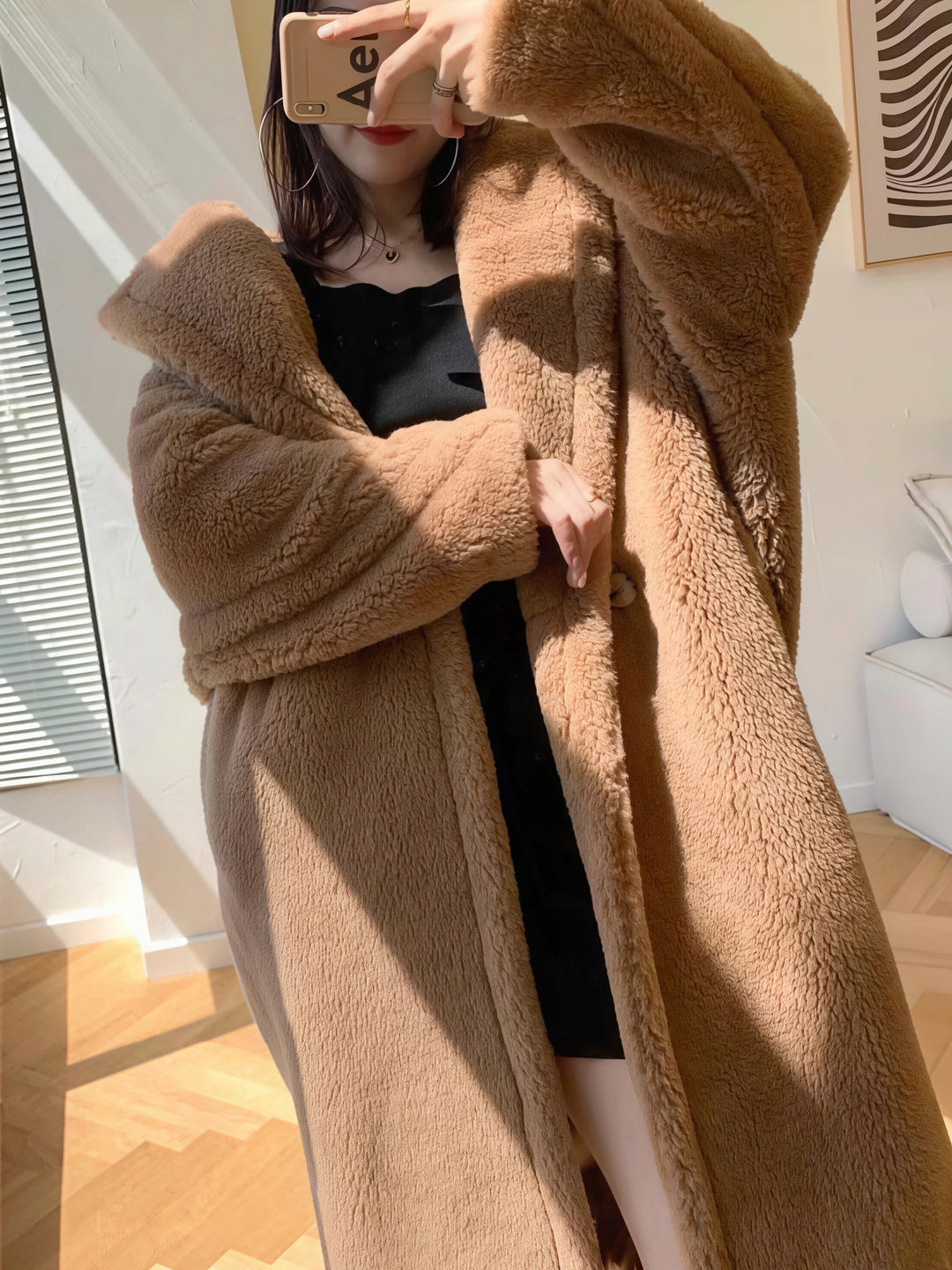 エアリーボアロングコート Mc 592