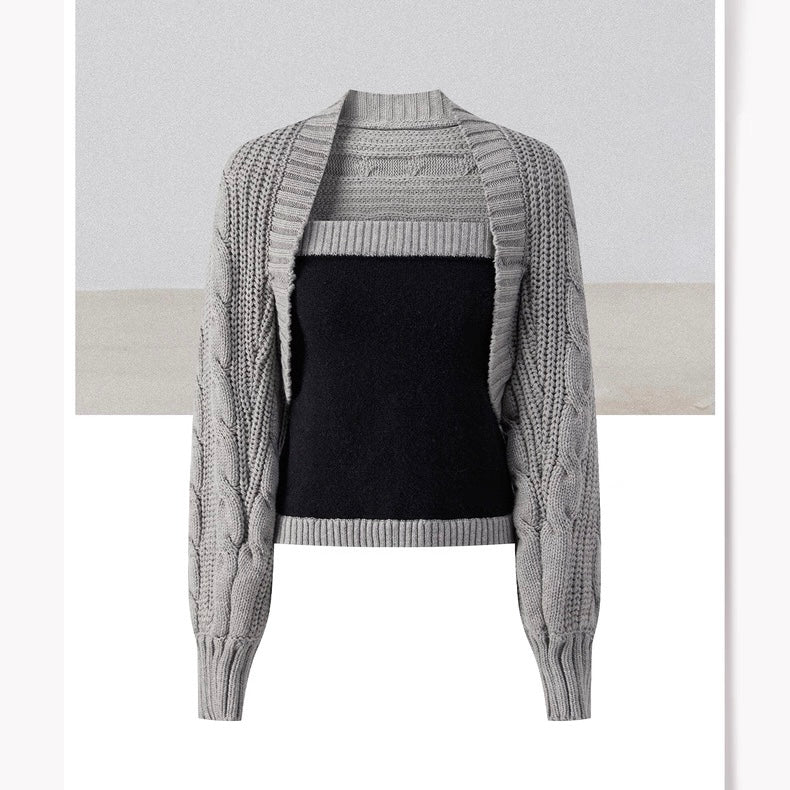 チューブトップ＆ニットカーディガンセット Mc 570