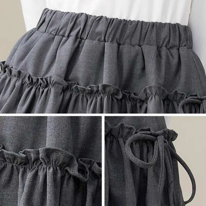 リボンギャザーバルーンスカート Mc 647