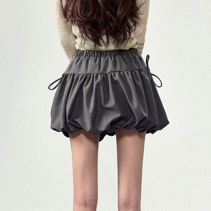 リボンギャザーバルーンスカート Mc 647