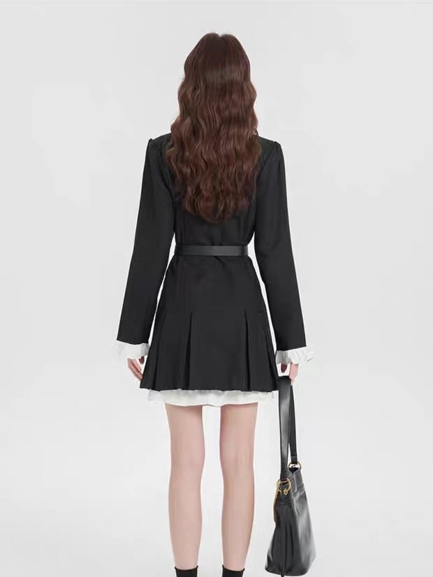 ベルト付きクラシカルミリタリースタイルワンピース Mc 532