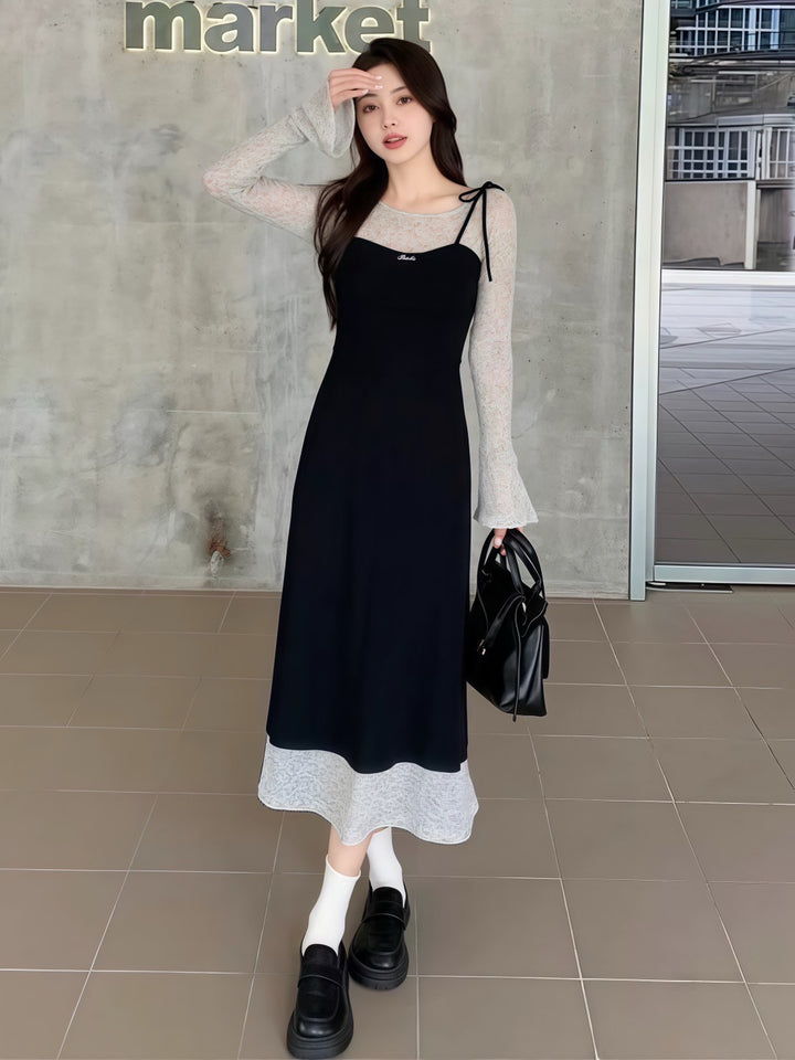 シアースリーブドッキングワンピース　Mc 559