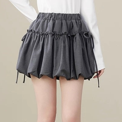 リボンギャザーバルーンスカート Mc 647