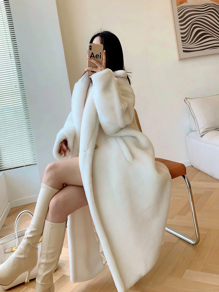 エアリーボアロングコート Mc 592