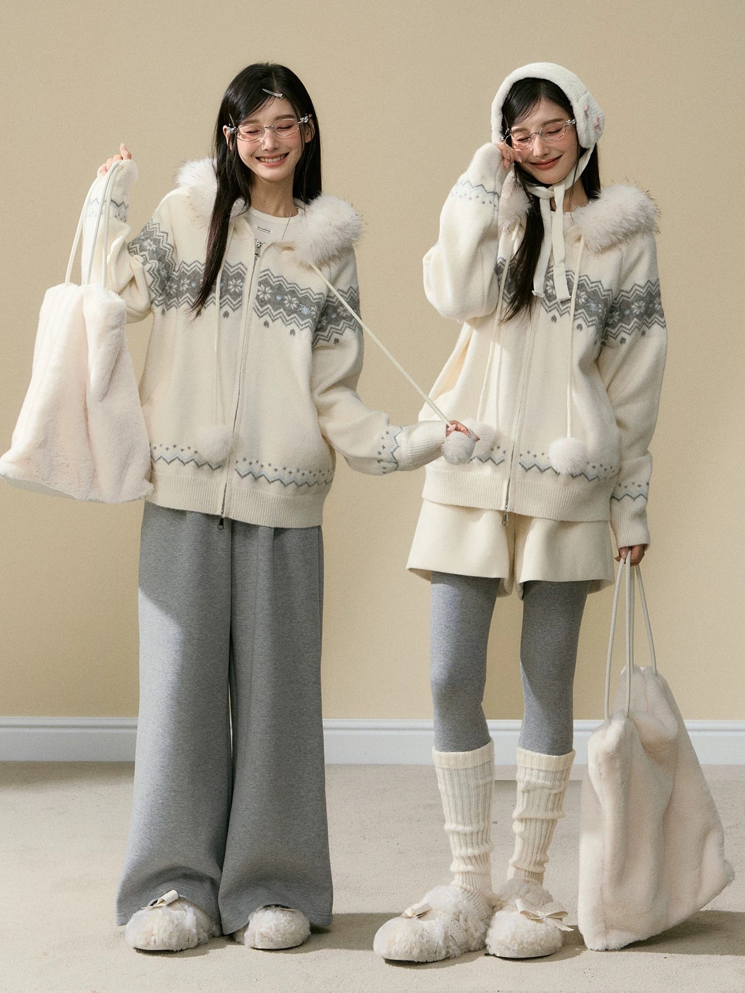 早い者勝ち♡レア♡ラクーンファーニットパーカー♡ スノーエトワールファーニットパーカー Mc 653 – micury