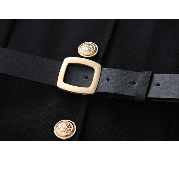 ベルト付きクラシカルミリタリースタイルワンピース Mc 532