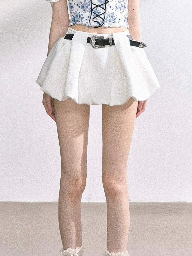 ベルトバルーンミニスカート  Mc 600