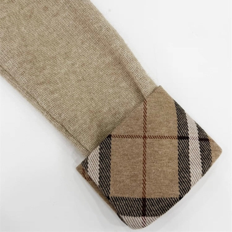 チェックラインニットカーディガン Mc 595