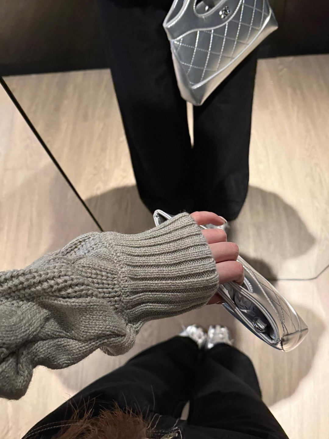 チューブトップ＆ニットカーディガンセット Mc 570