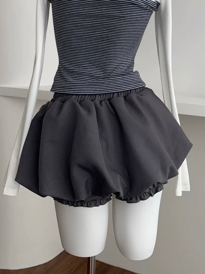 ベルトバルーンミニスカート  Mc 600