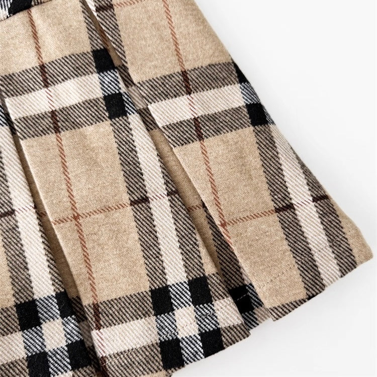 チェックプリーツスカート Mc 596