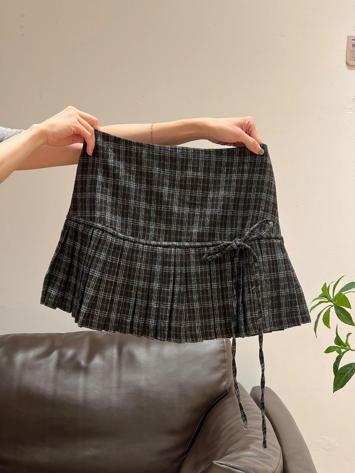 ツイードチェックプリーツスカート Mc 601