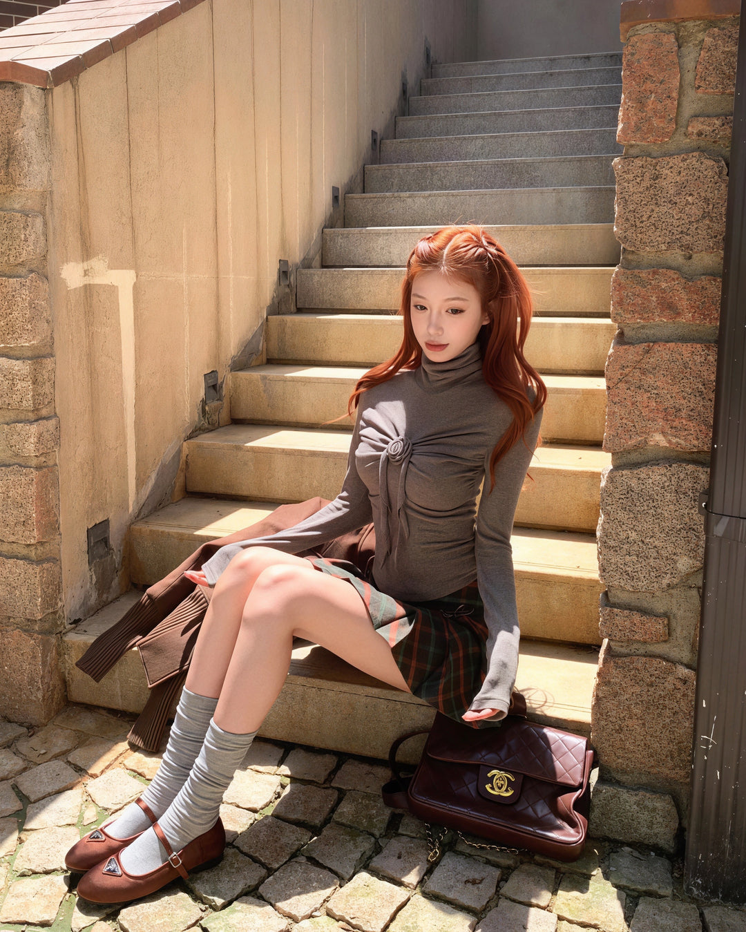 ローズドレープニットトップス Mc 576