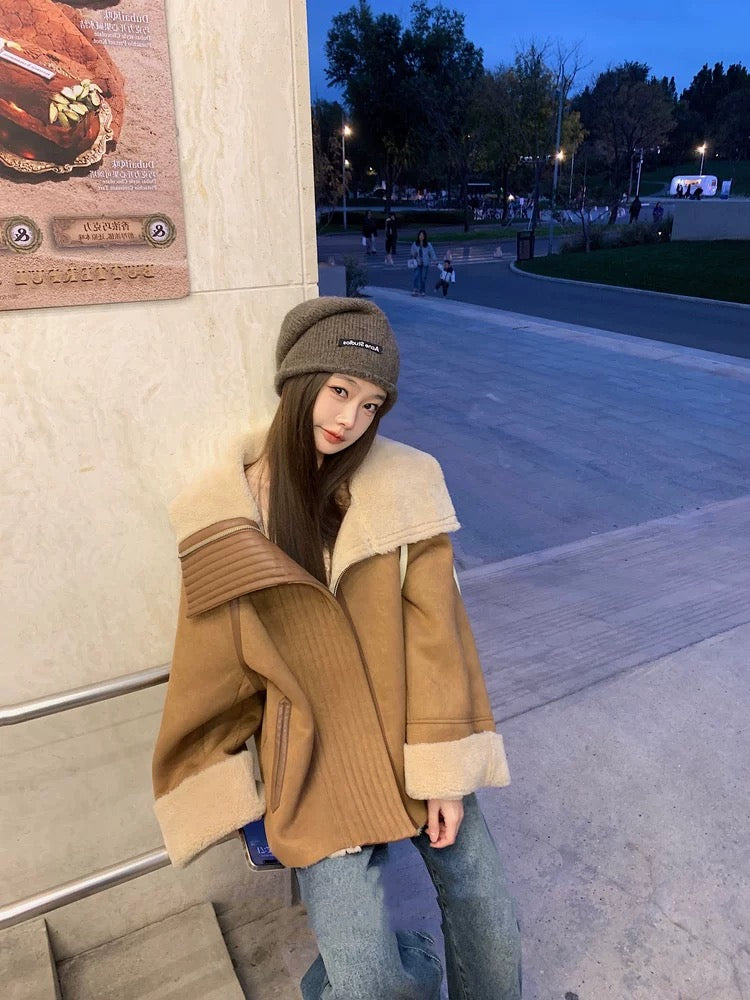 ボアカラールーズジャケット Mc 566