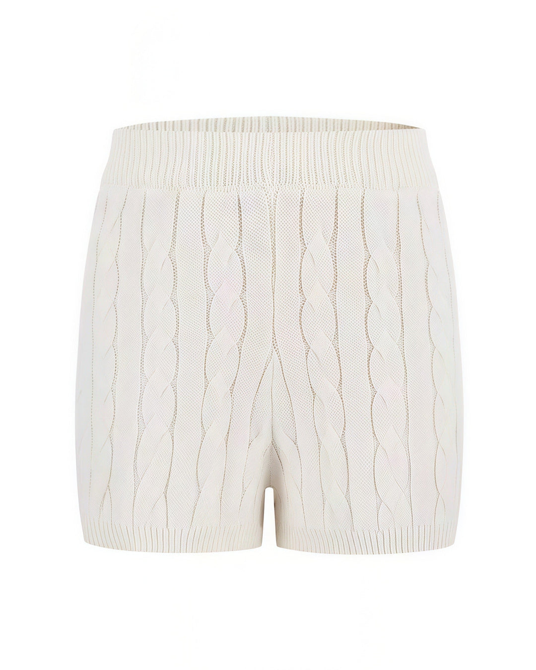 ポロ襟ツイストニット×ショートパンツセットアップ Mc 208