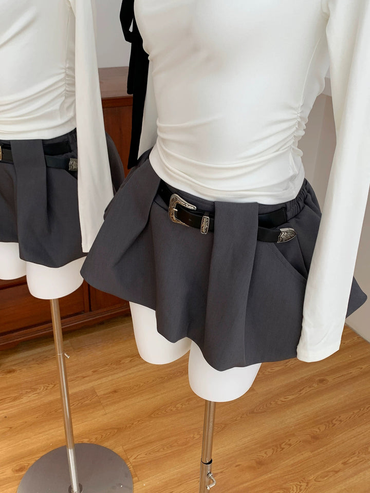 ベルトバルーンミニスカート  Mc 600