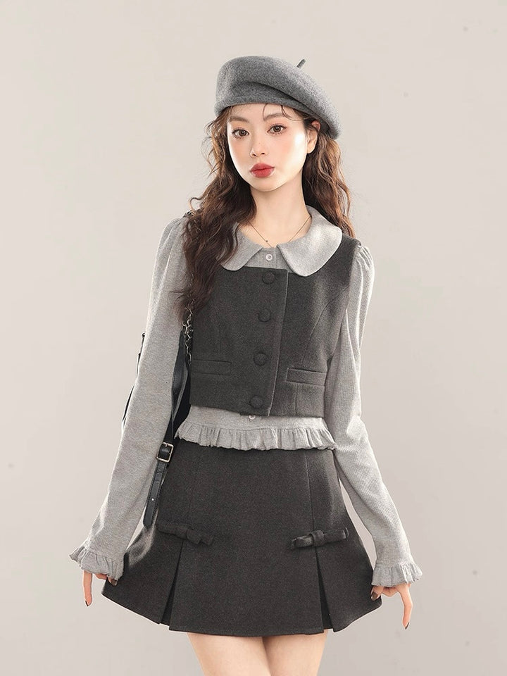 ウールカラーベストセットアップ　Mc 558