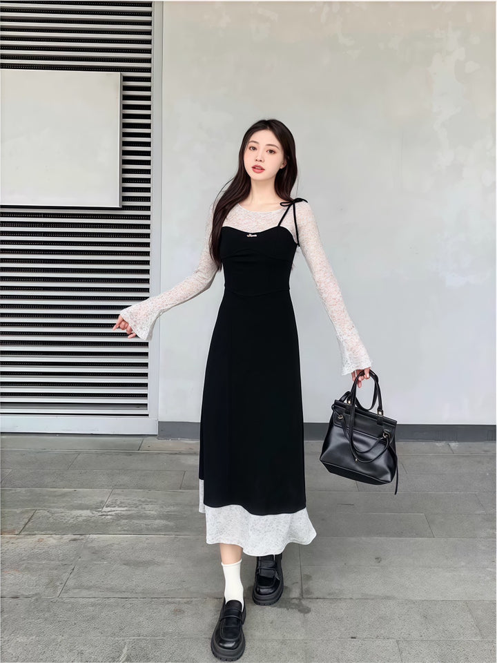 シアースリーブドッキングワンピース　Mc 559