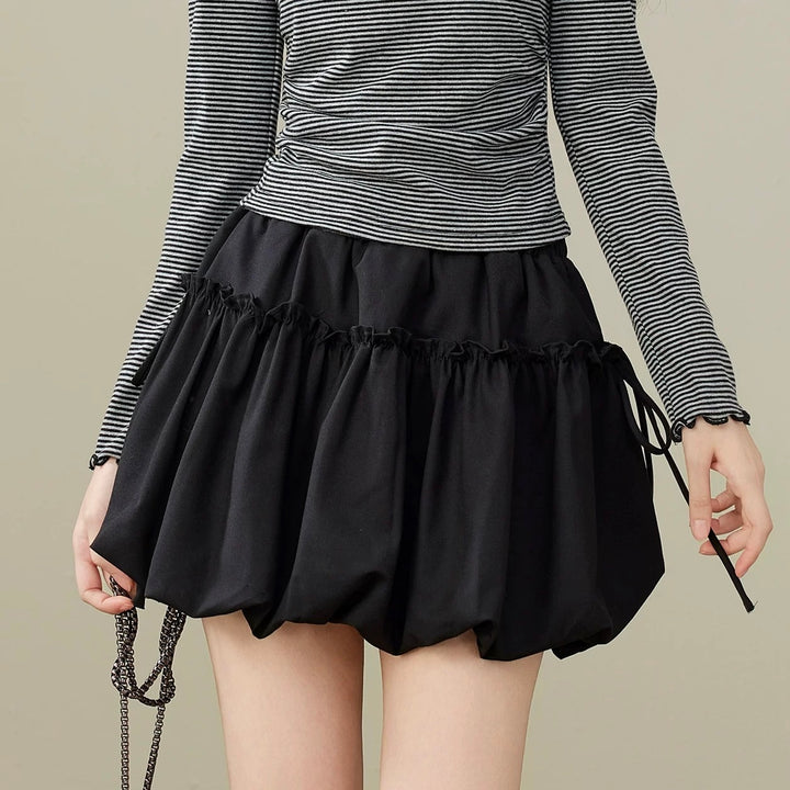 リボンギャザーバルーンスカート Mc 647