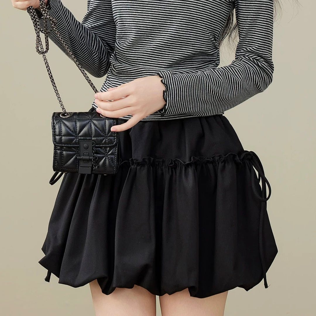 リボンギャザーバルーンスカート Mc 647