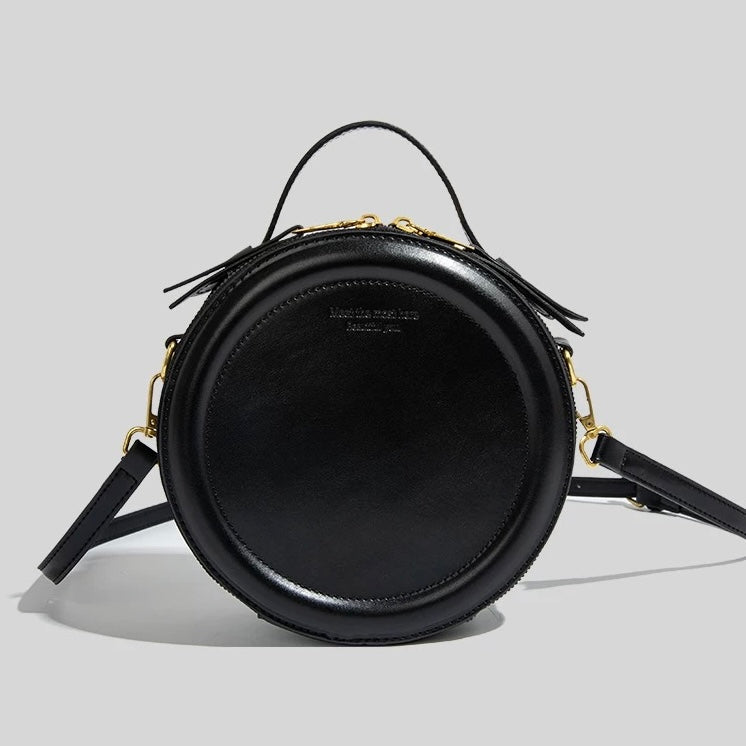 レザーラウンドショルダーバッグ Mc 282