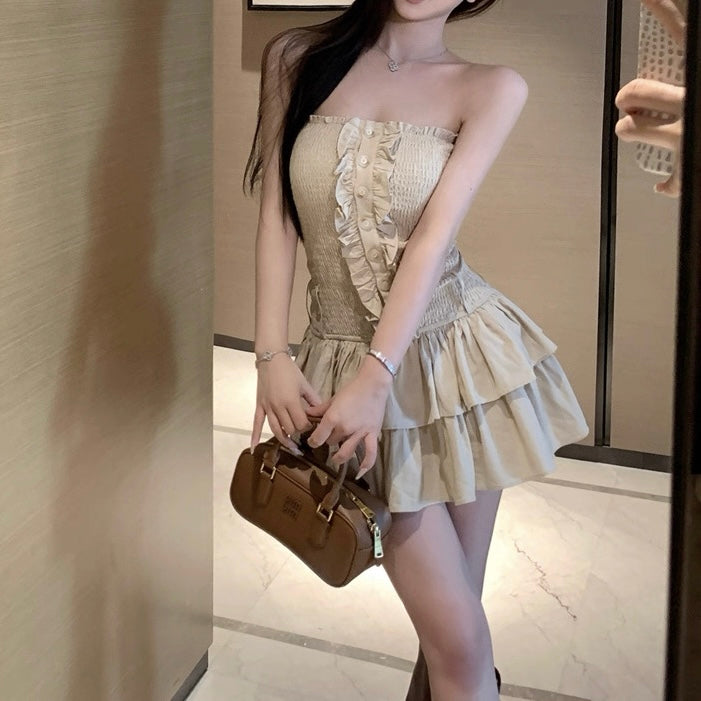 ティアードベアトップフリルミニワンピース Mc 502 – micury