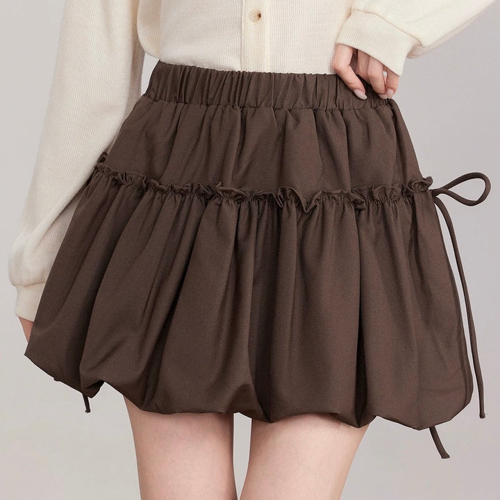 リボンギャザーバルーンスカート Mc 647