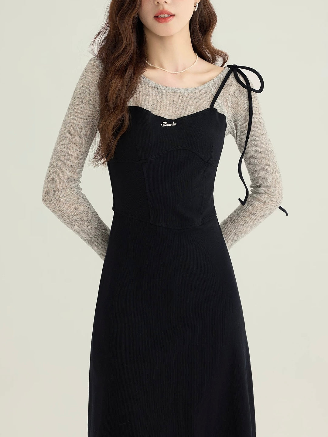 シアースリーブドッキングワンピース　Mc 559