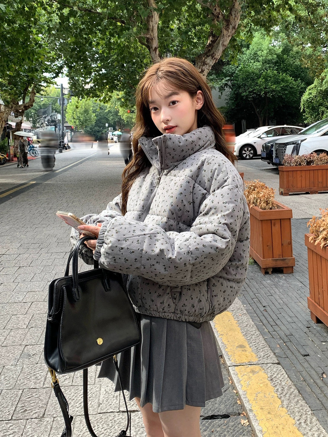 フラワーボリュームショートダウン Mc 593