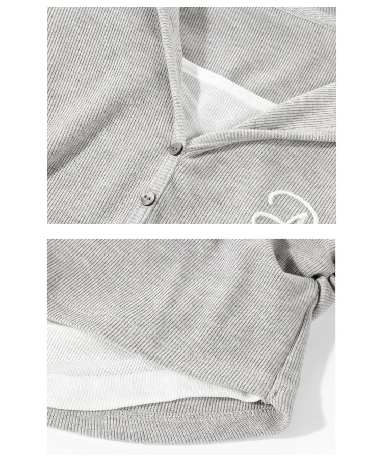 2wayレイヤード風フーディリラックスパンツセットアップ Mc 612