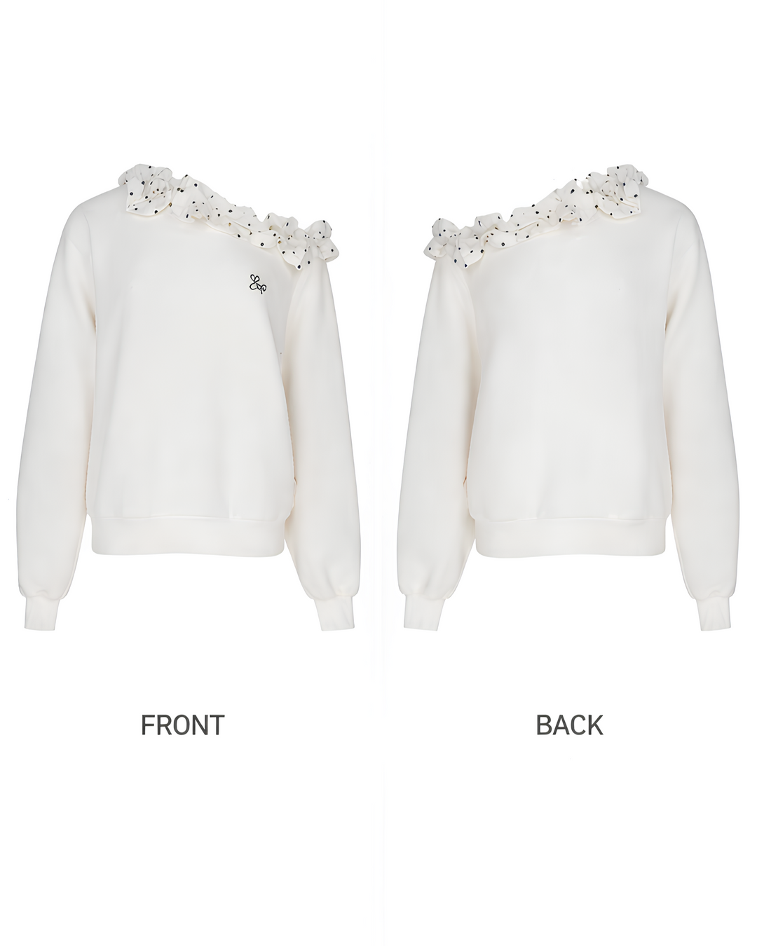 ドットフリルワンショルトップス Mc748