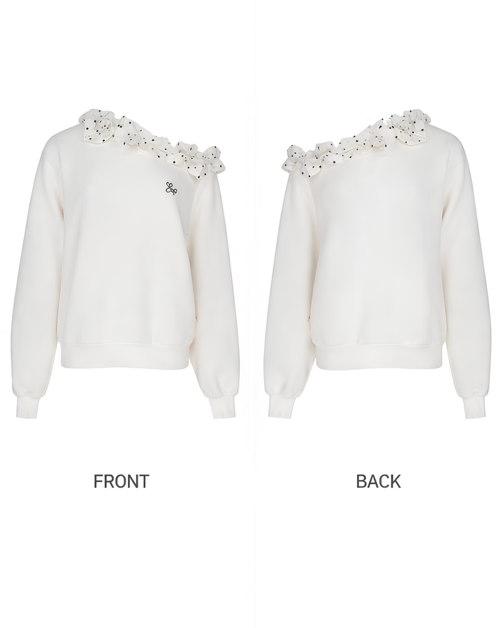 ドットフリルワンショルトップス Mc748