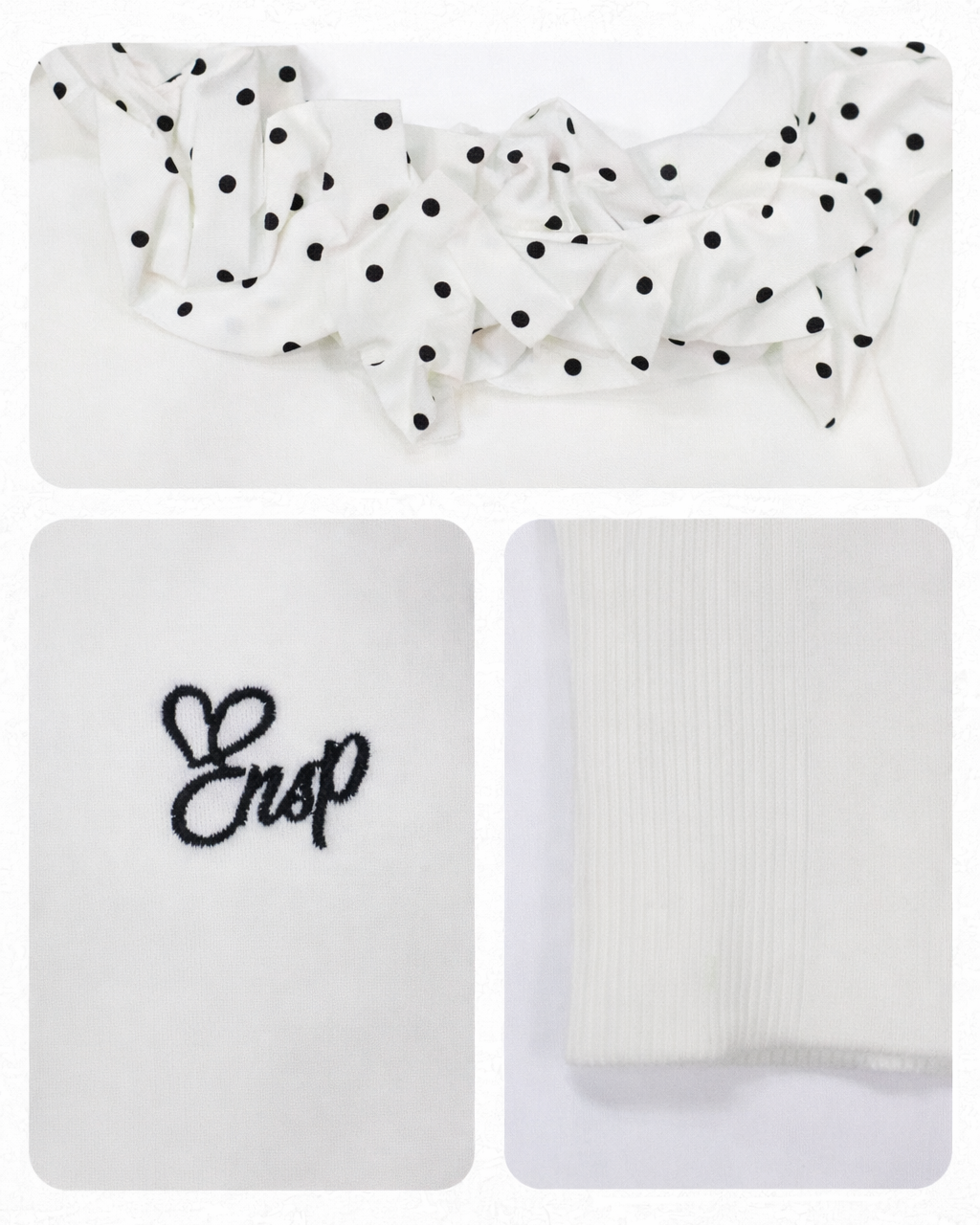 ドットフリルワンショルトップス Mc748