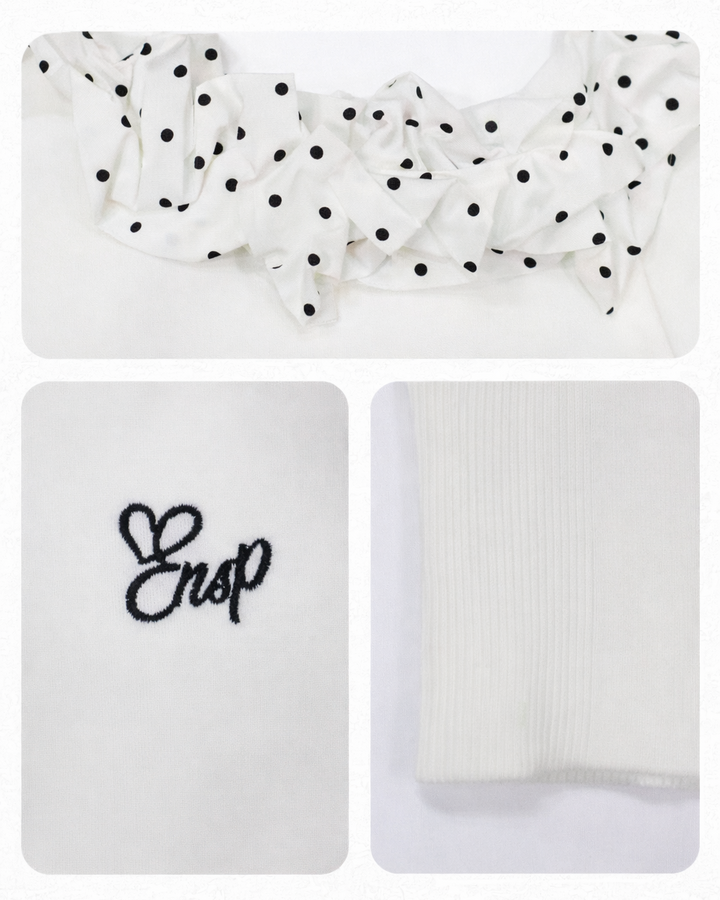 ドットフリルワンショルトップス Mc748