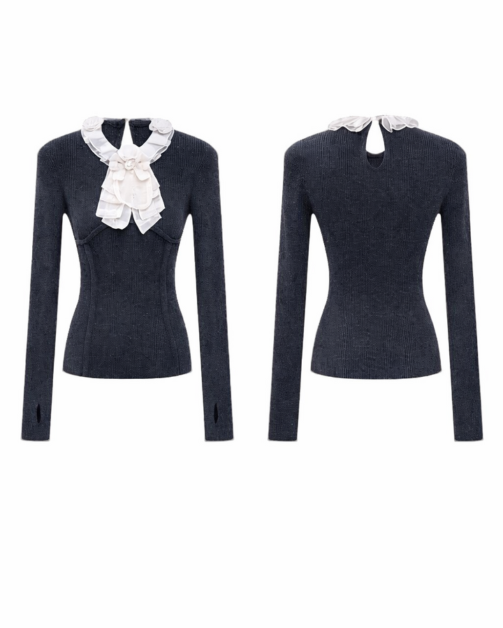 クラシカルリボンフリルトップス Mc 755