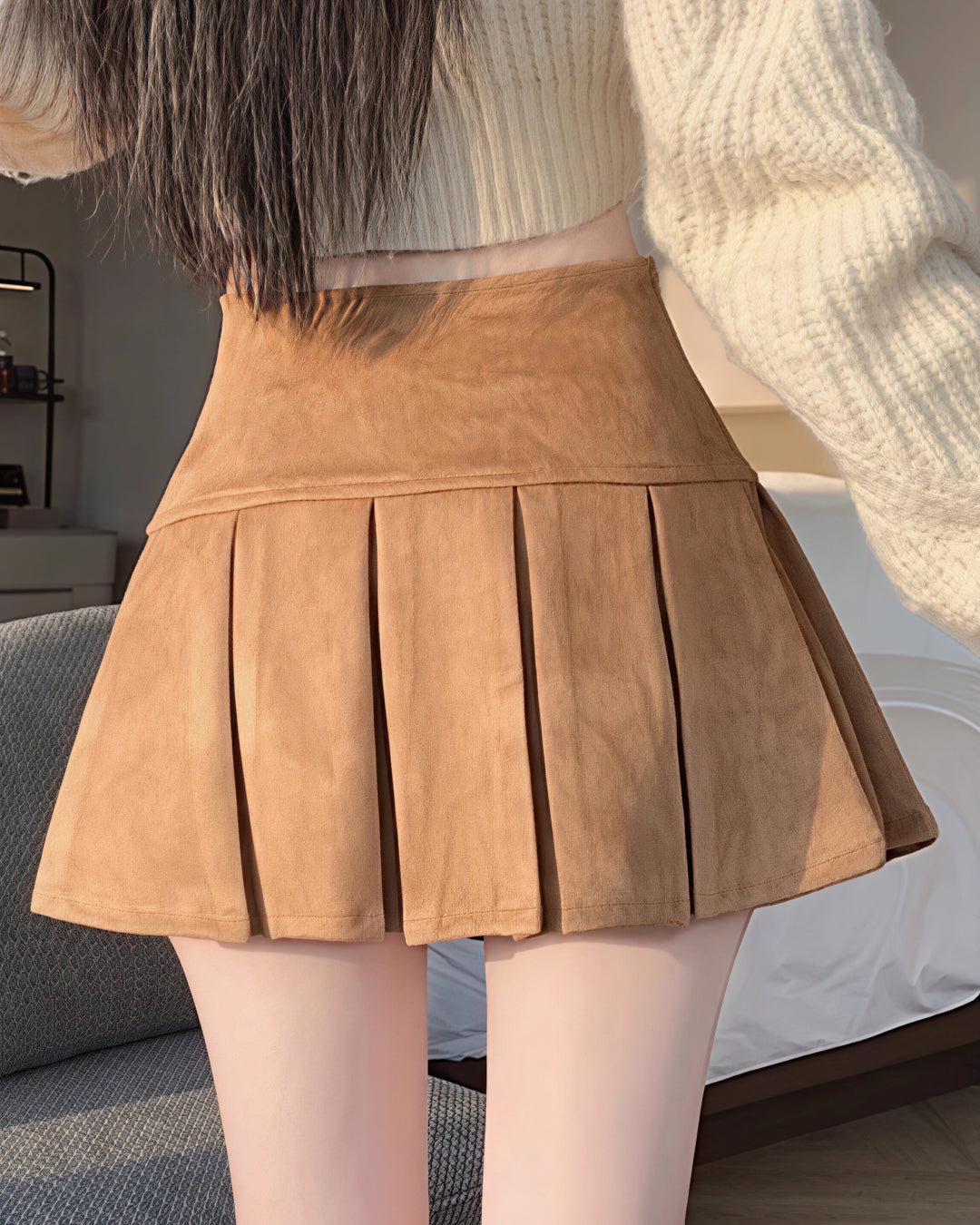 チョコレートプリーツスカート Mc 347