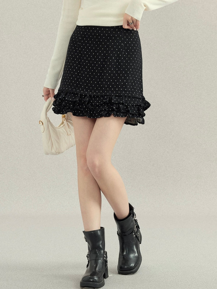 ドットフリル台形スカート Mc 550