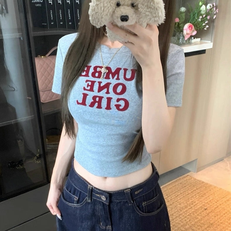 ロゴポイントタイトフィットTシャツ Mc 516