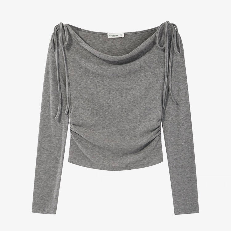 ショルダーリボンドレープトップス Mc 553