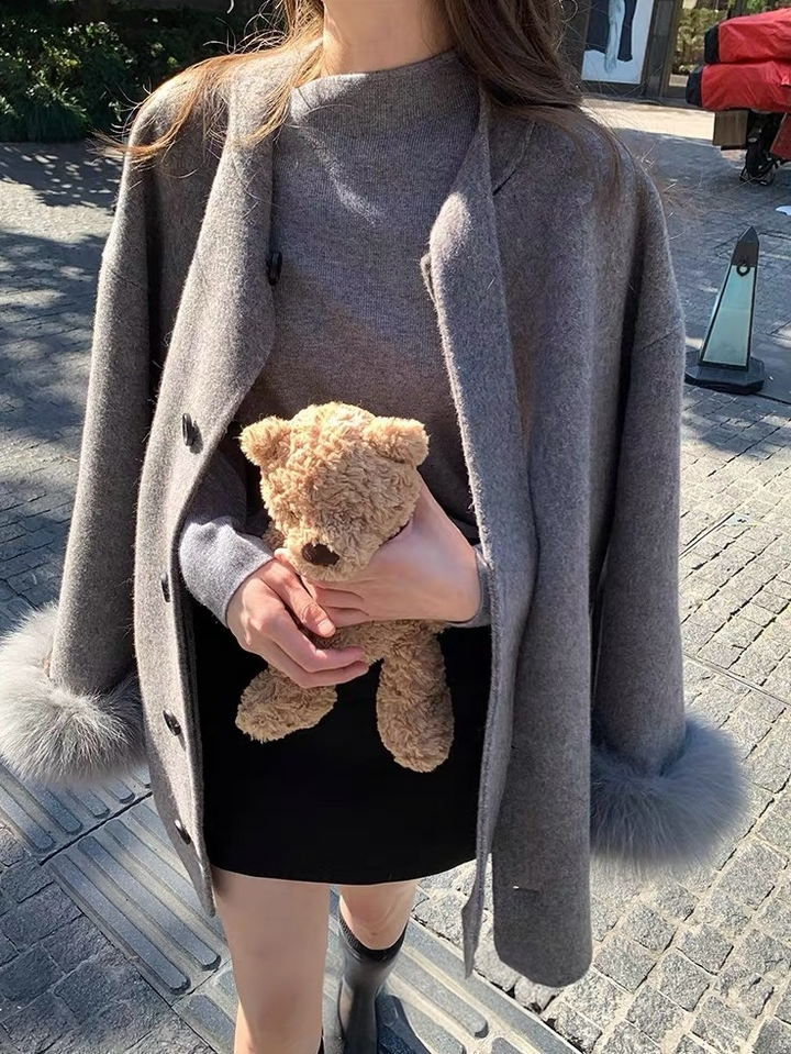 フェミニンリボンファーコート Mc 563