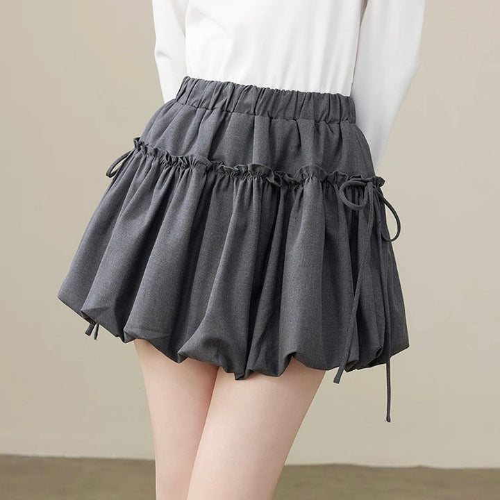 リボンギャザーバルーンスカート Mc 647