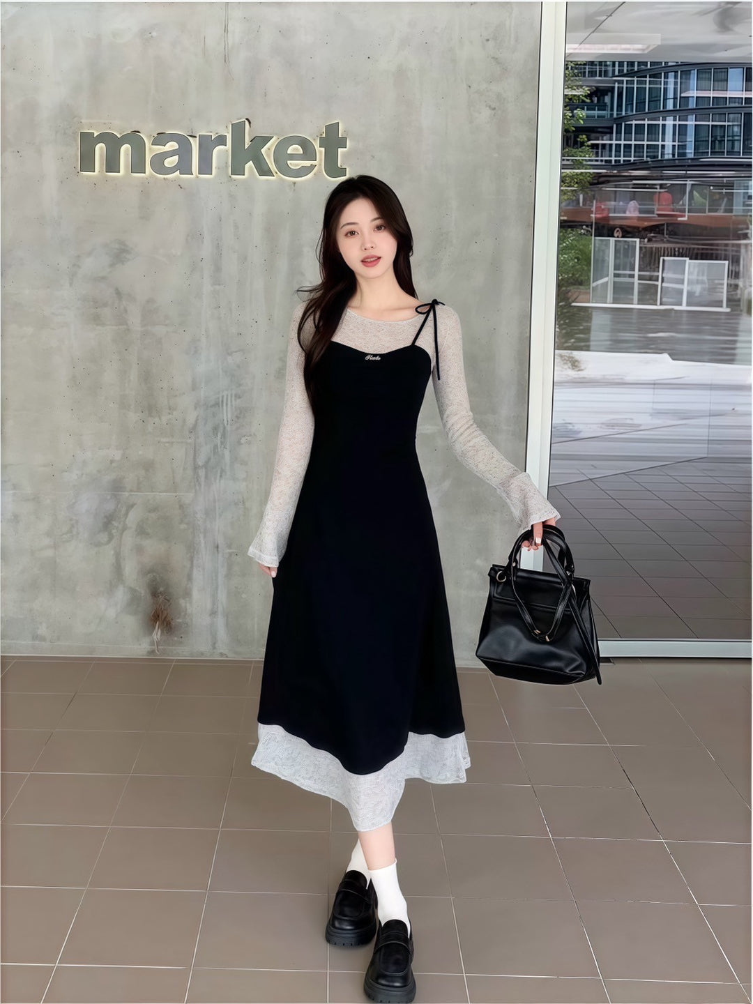 シアースリーブドッキングワンピース　Mc 559